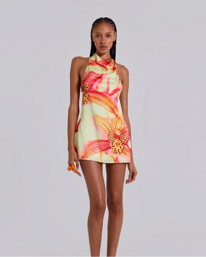 Jaded London Floral Mini Halter Dress - Image 2