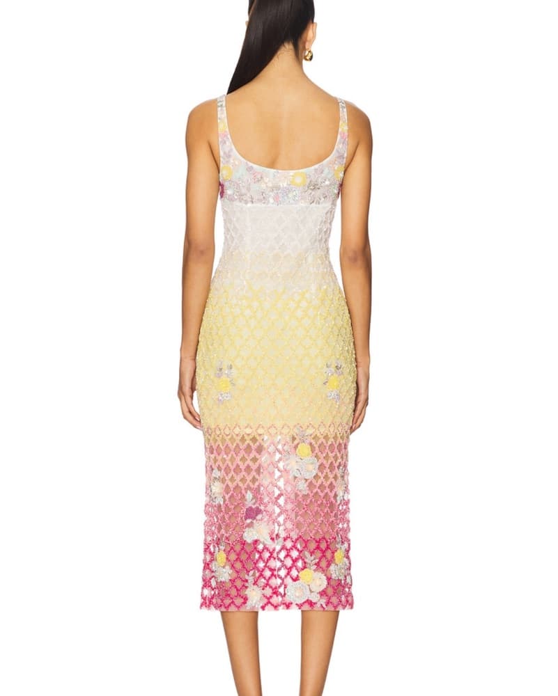 Ombre Sequin Jewel, Embroidered Pink An - Image 5