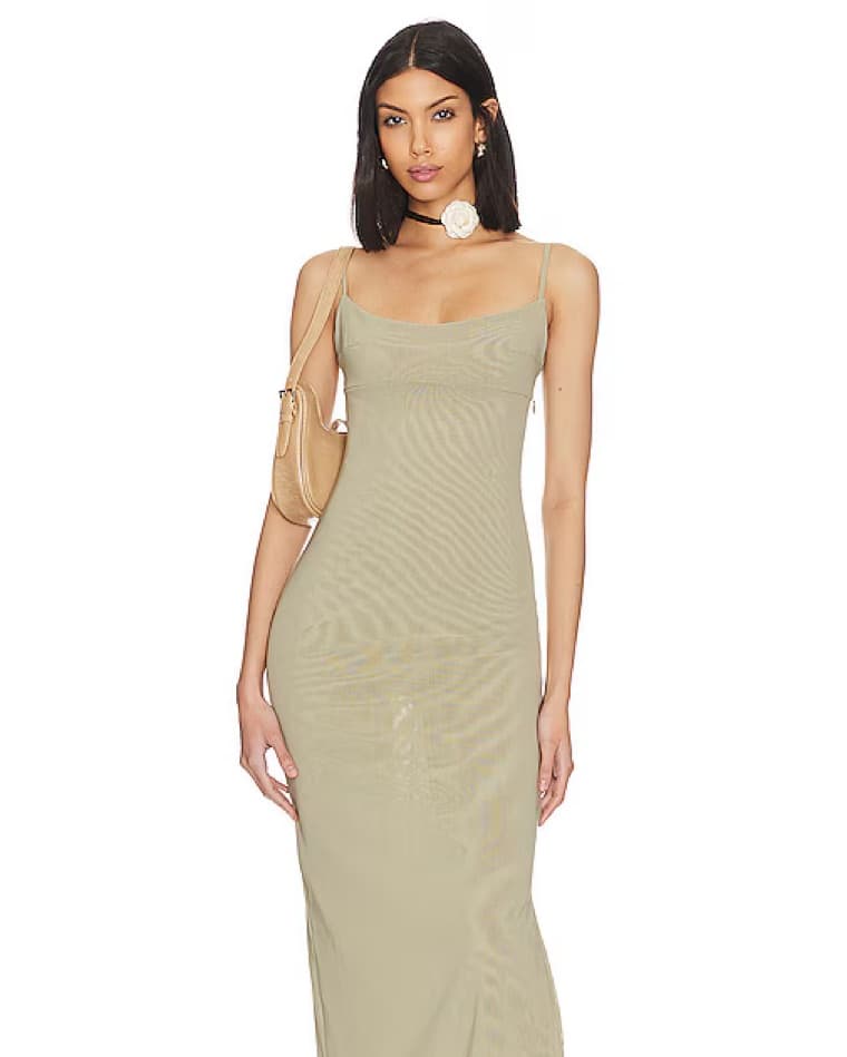 Miaou Thais Dress - Khaki - Image 1