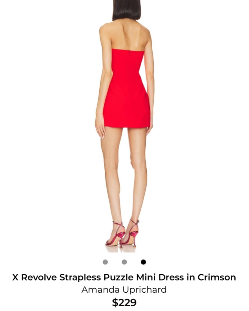 Strapless Puzzle Mini Dress - Image 2