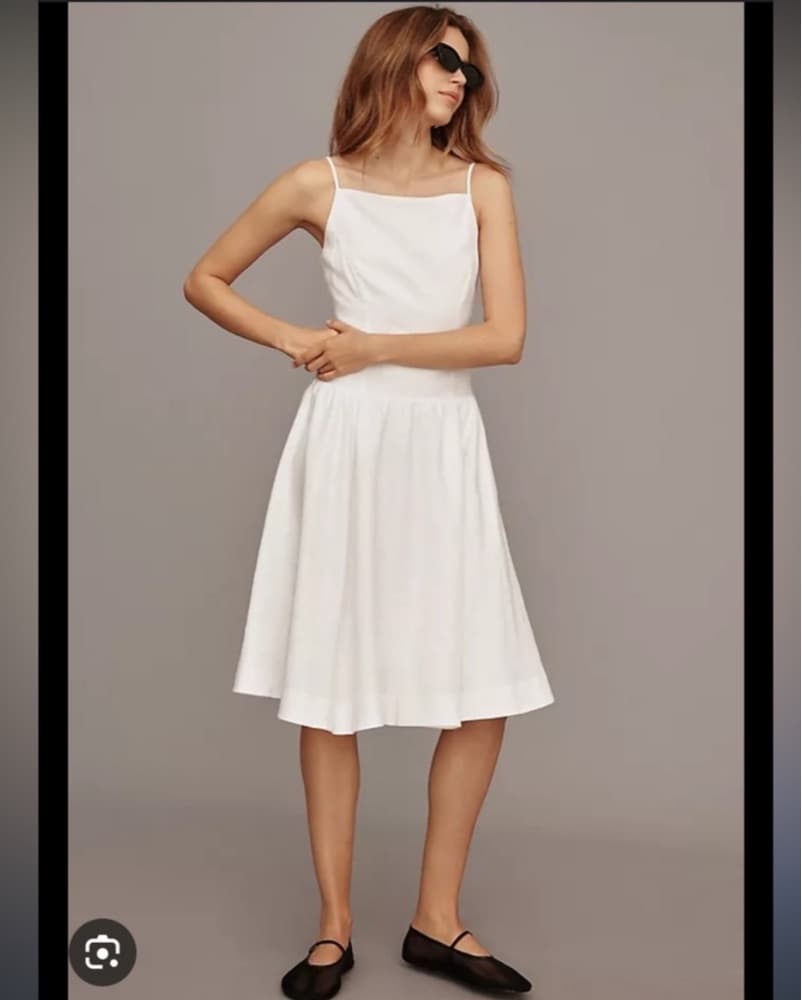 Reformation White Clarabelle Dress - Image 2