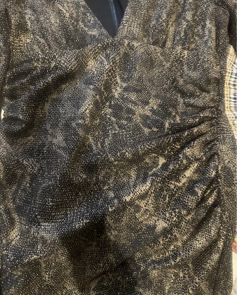ALICE+OLIVIA Diaz Ruched Snake Print  - Image 6