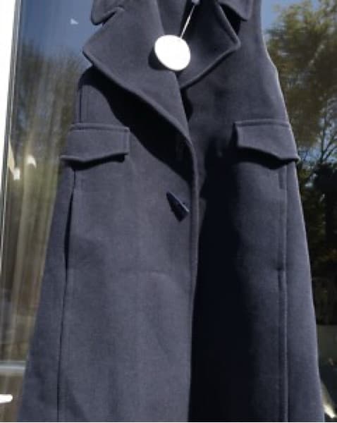 See By Chloe Navy Blue Wool Vest Coat - Image 3