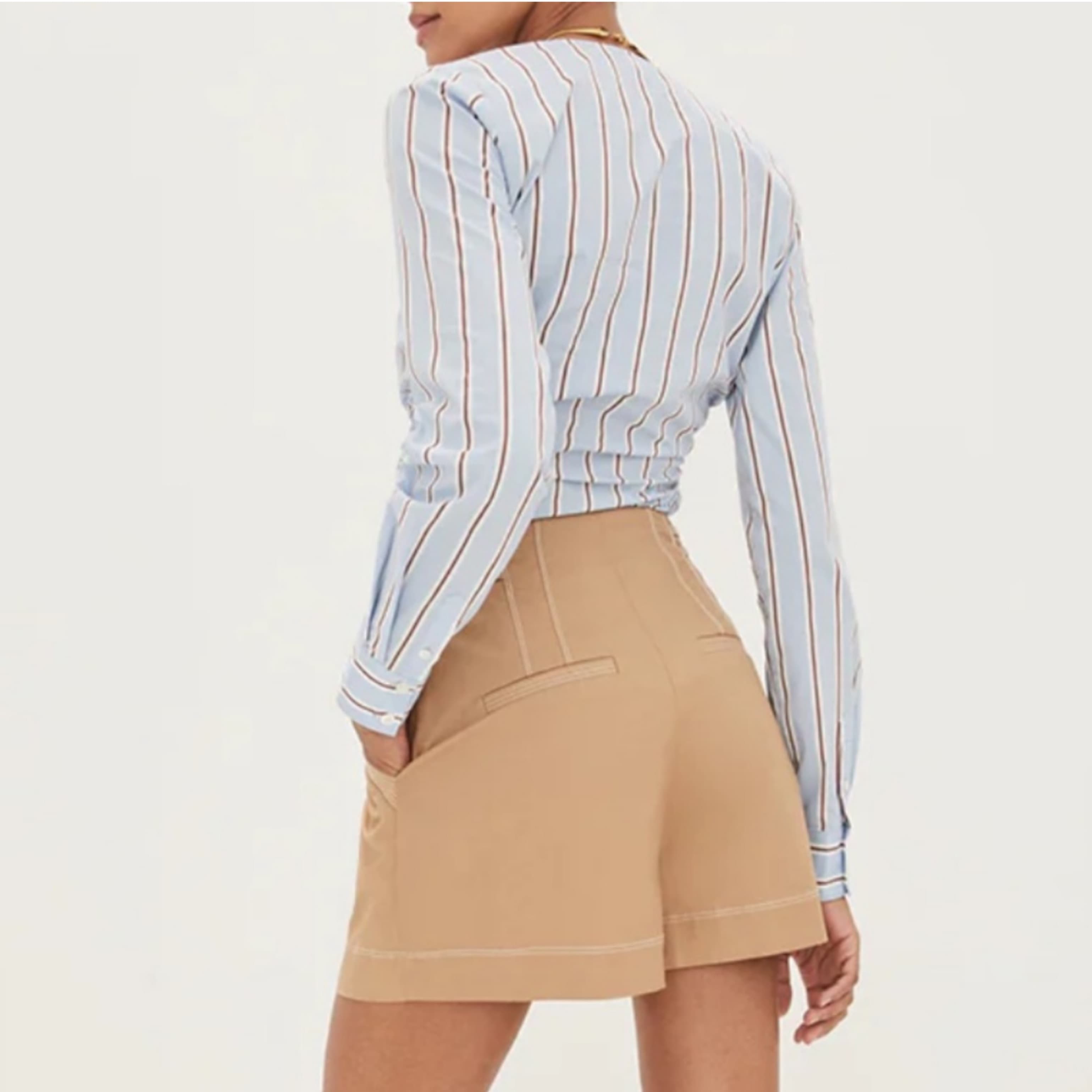 Veronica Beard Ozzie Striped Top - Image 5