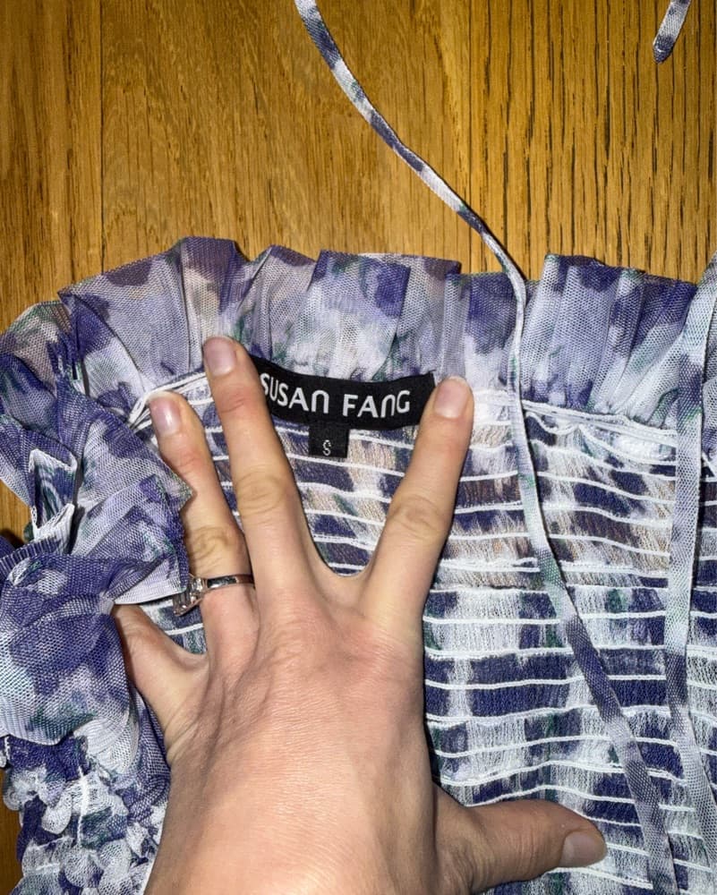 Susan Fang Smocked Halter Top - Image 2