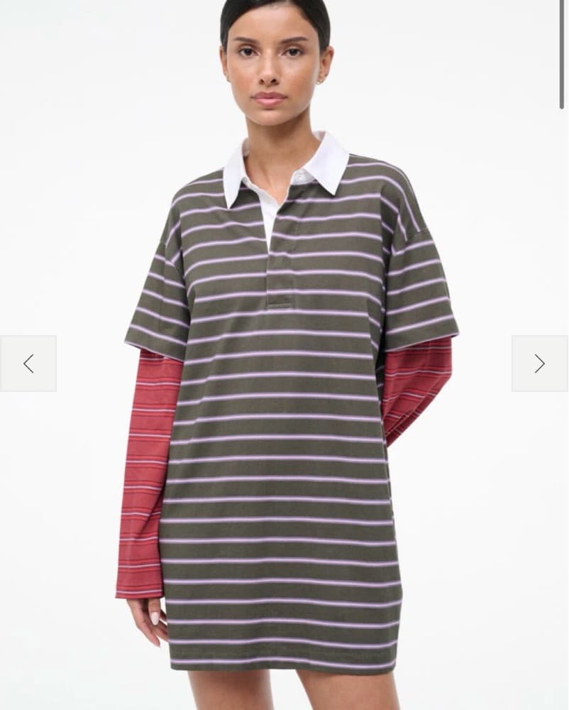 Staud Long Sleeve Tshirt Dress - Image 3