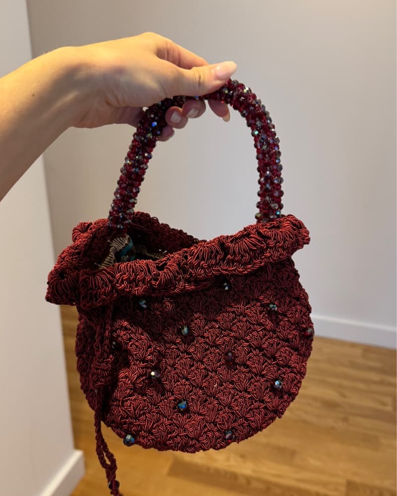 Red Top Handle Bag - Image 3