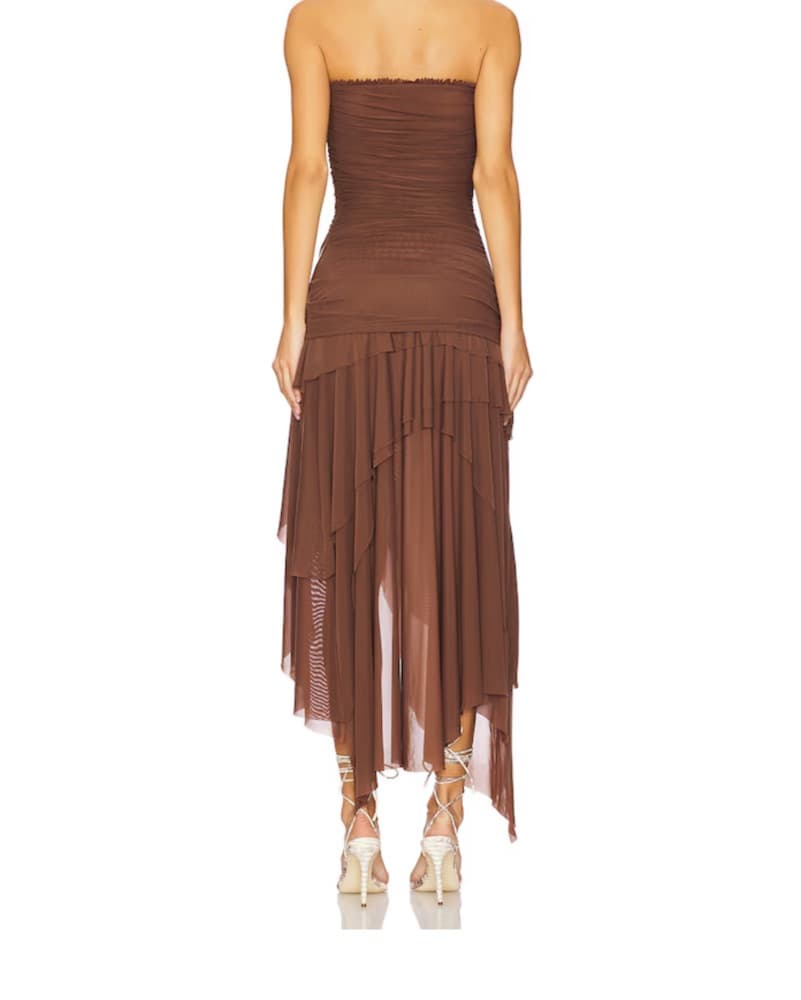 Guizio Lyla Brown Dress - Image 2