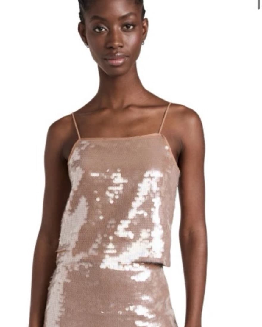 Square Neck Sequin Tank - Image 1