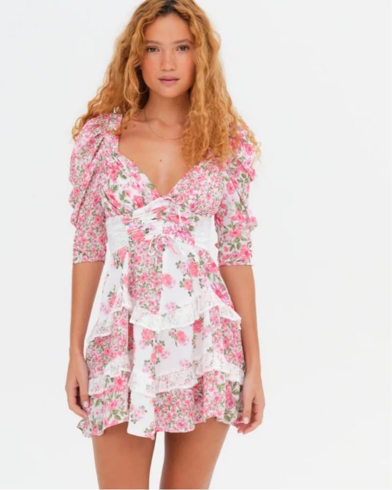 For Love & Lemons Rosalyn Mini Dress  - Image 3