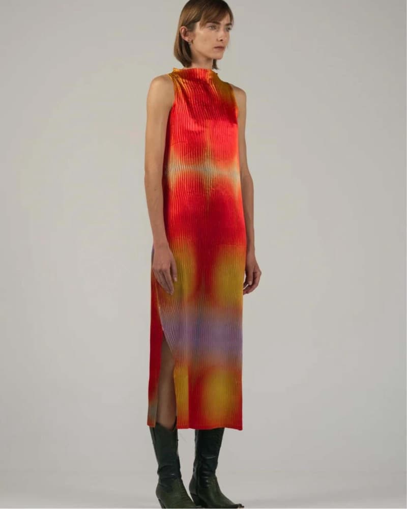 Nin studio wave Tank Dress Orange - Image 3
