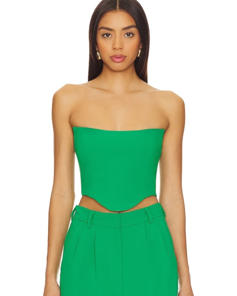 Sabine Crop Top Jungle Green - Image 1