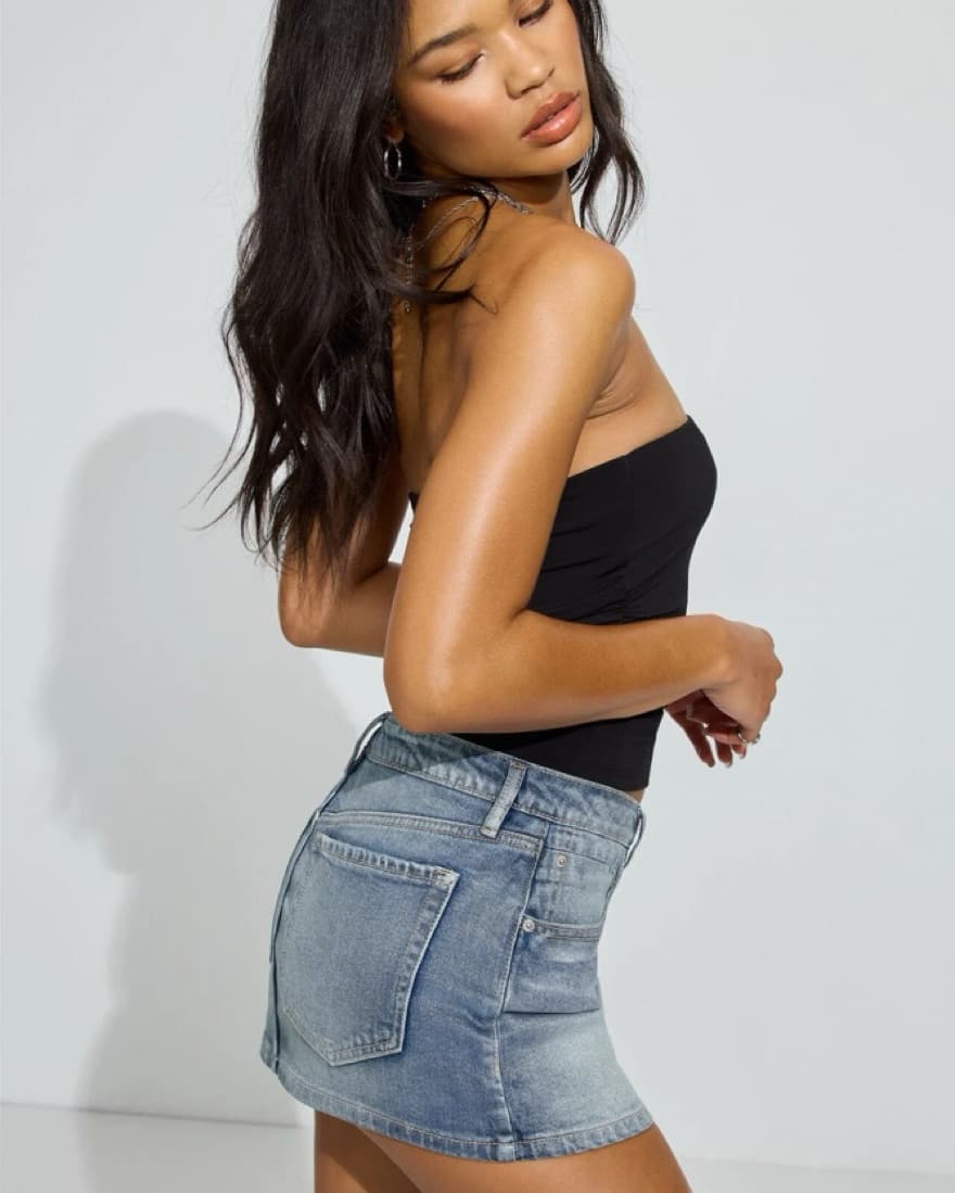Garage Denim Skort - Image 3