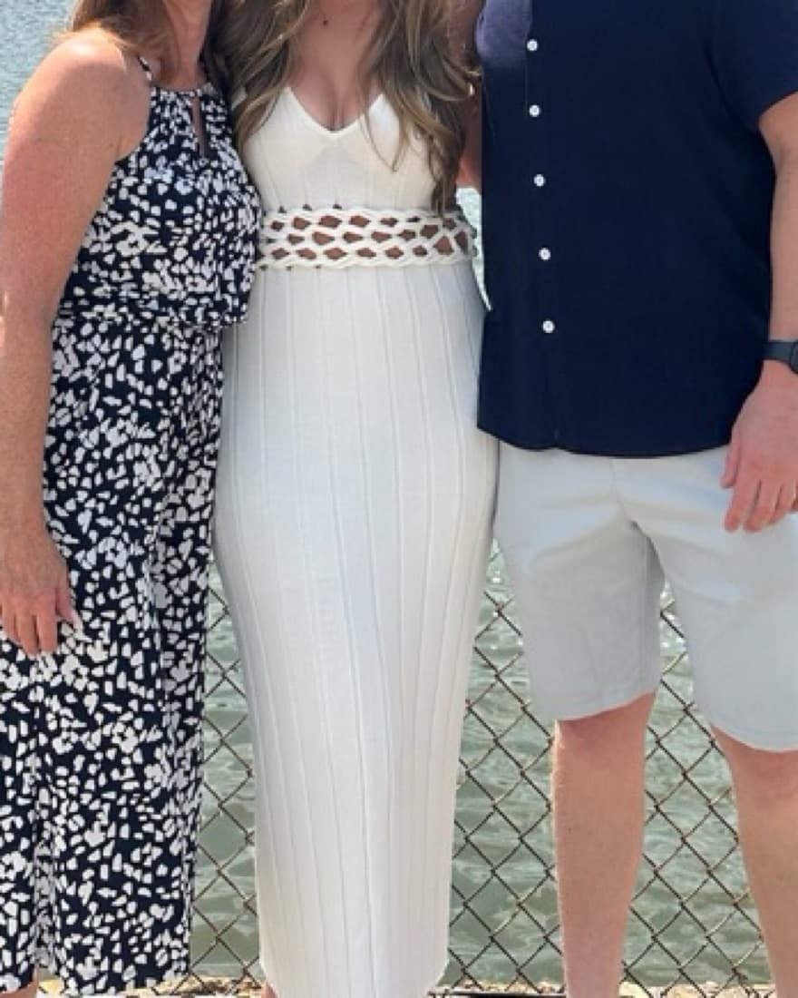 Revolve White Engagement Dress - Image 1