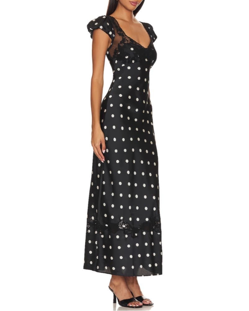 Free People Polkadot Midi Dress - Image 2