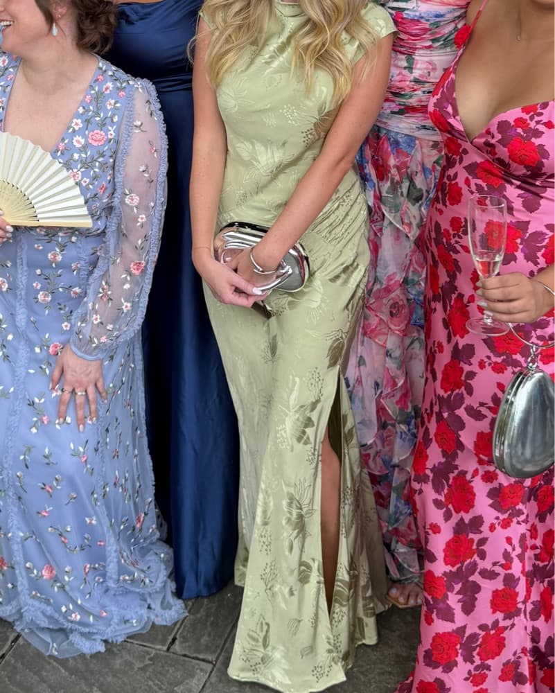 Avalon Maxi Dress in Sage Green  - Image 4
