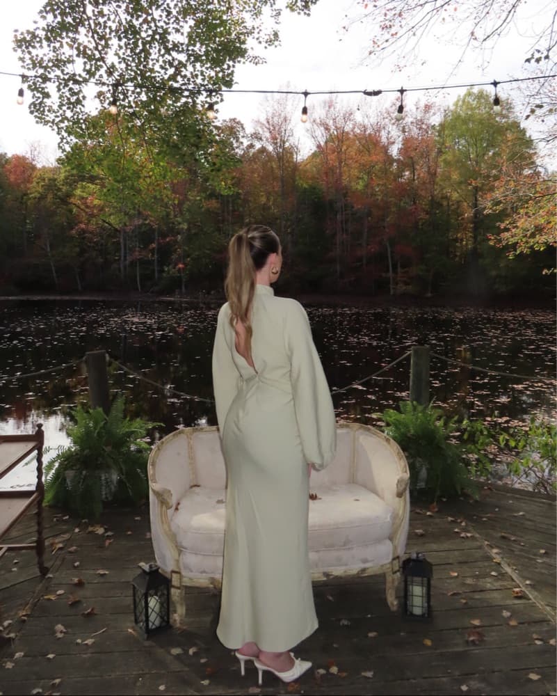 ASOS Sage Green Maxi Dress - Image 4