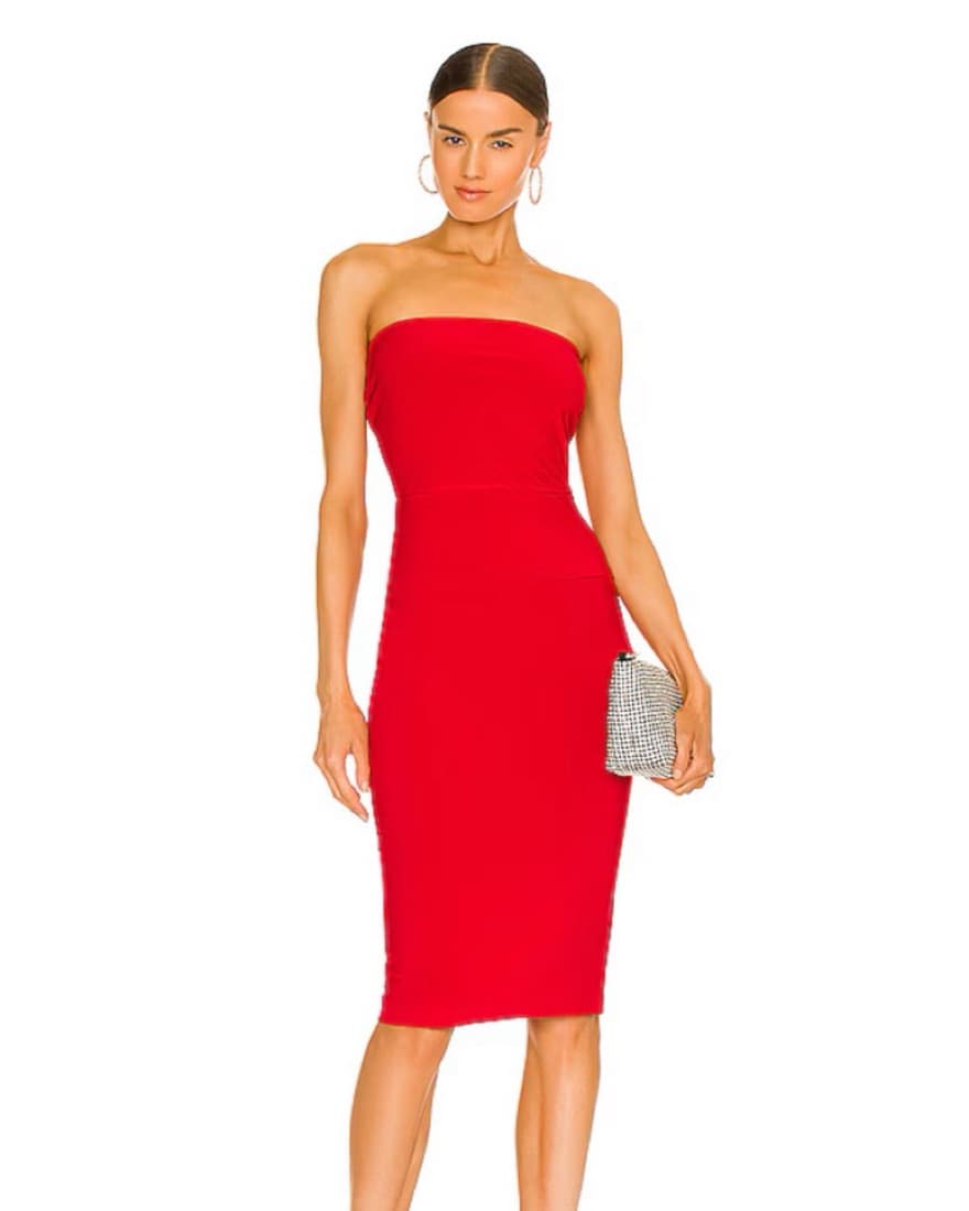 Norma Kamali Red Dress - Image 2