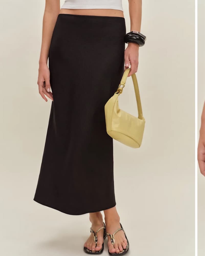 Reformation Layla Linen Skirt - Image 1