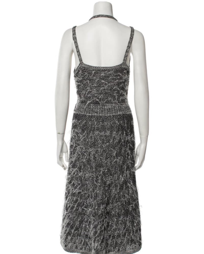 Elegant Tweed Midi Dress - Image 1
