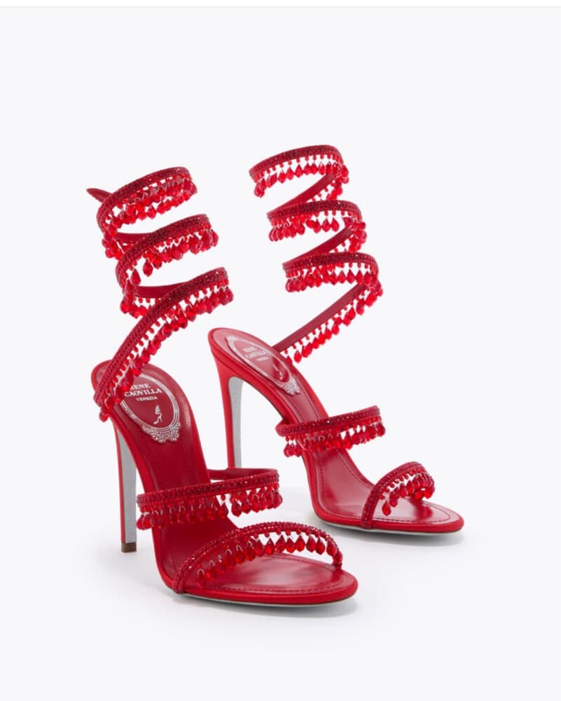 Red Rene caovilla Chandler Sandles  - Image 1