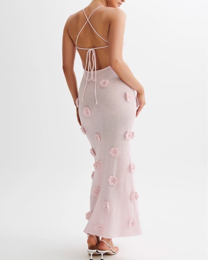 Meshki Suki Pink Knit Dress - Image 2