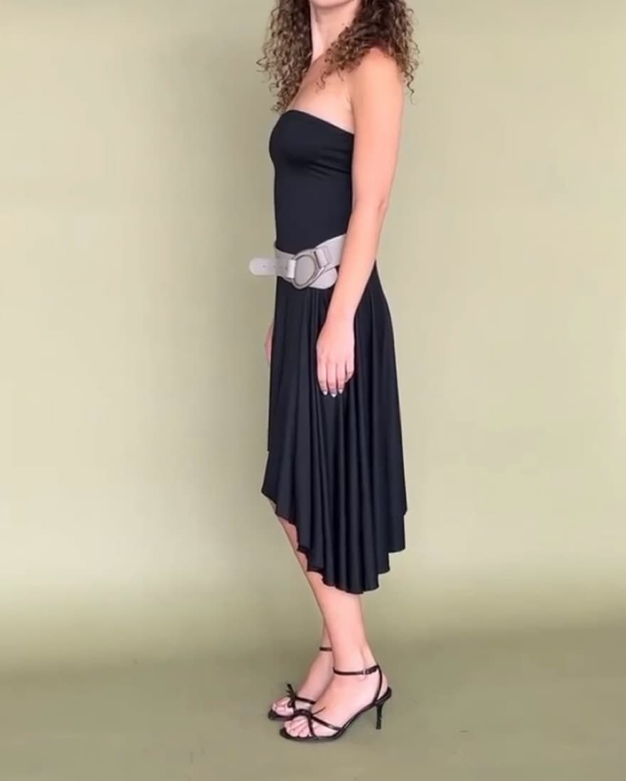 Geel ‘Nossa’ Black Dress - Image 3