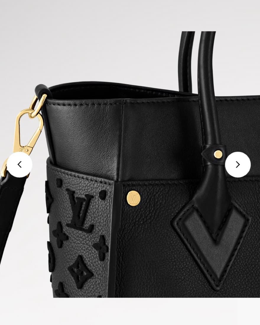 Louis Vuitton Black Leather Tote - Image 2