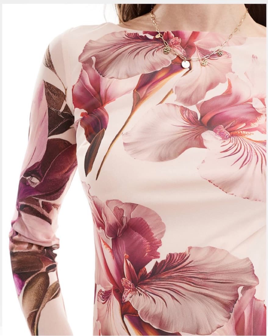Floral Print Maxi Dress - Image 3