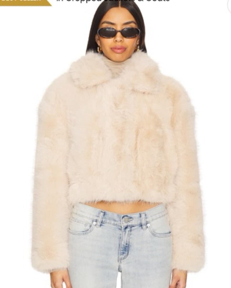 Revolve (BLANKNYC) Crop Faux Fur Jacket  - Image 3
