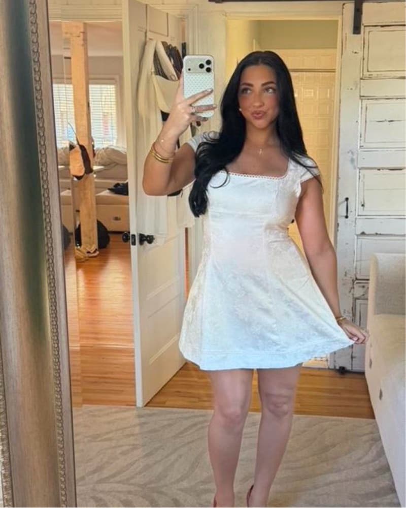 FORTUNATE ONE White Mini Dress - Image 4