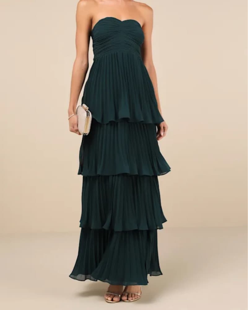 Lulus Emerald Maxi Dress - Image 1
