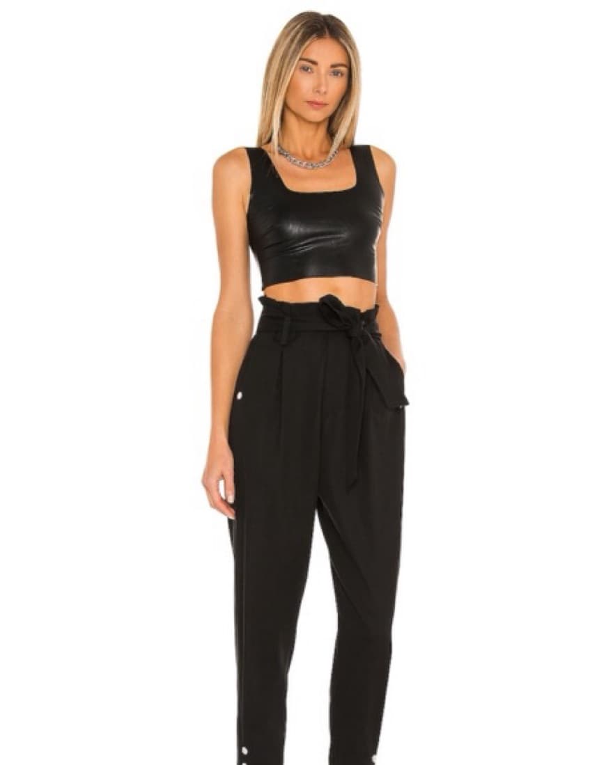 Commando Leather Crop Top - Image 3
