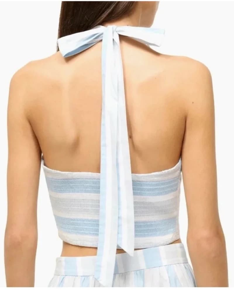 Staud Smocked Halter Top - Image 2