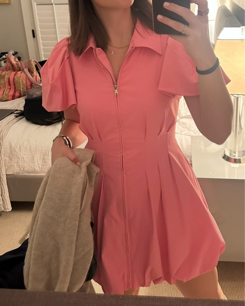 JONATHAN SIMKHAI Pink Puff-Sleeve - Image 4