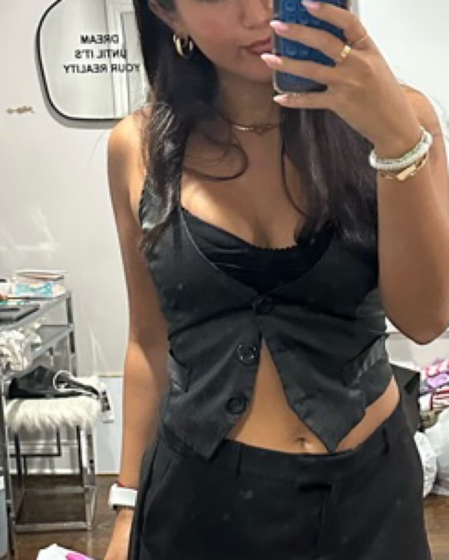 Vintage Satin Vest - Image 1