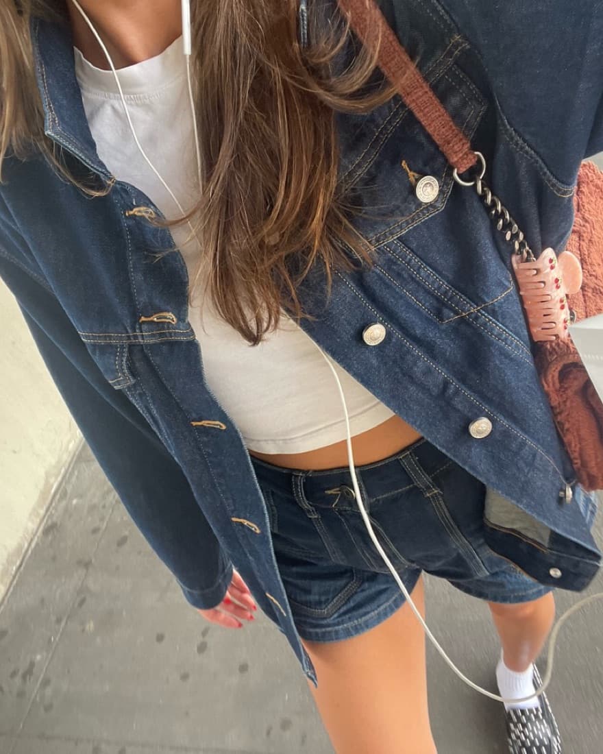 Denim Shorts & Jacket - Image 3