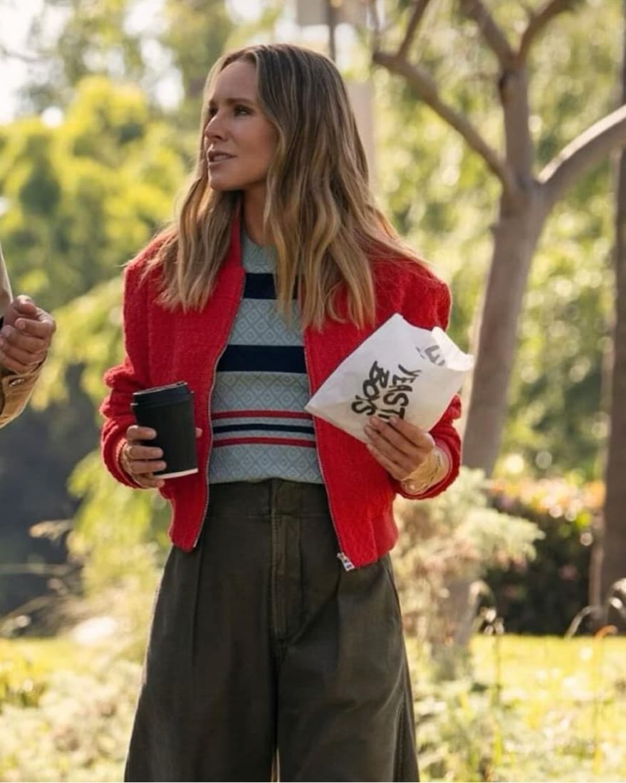 Jason wu Red Bomber Jacket - Image 1