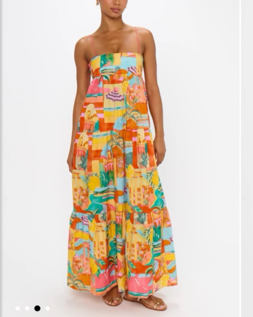 Vibrant Tropical Maxi Dress - Image 1