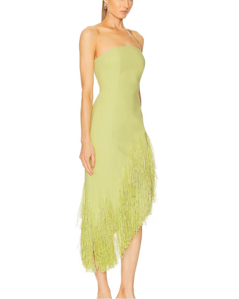 Cult Gaia Libby Gown in Lemon Sorbet - Image 2