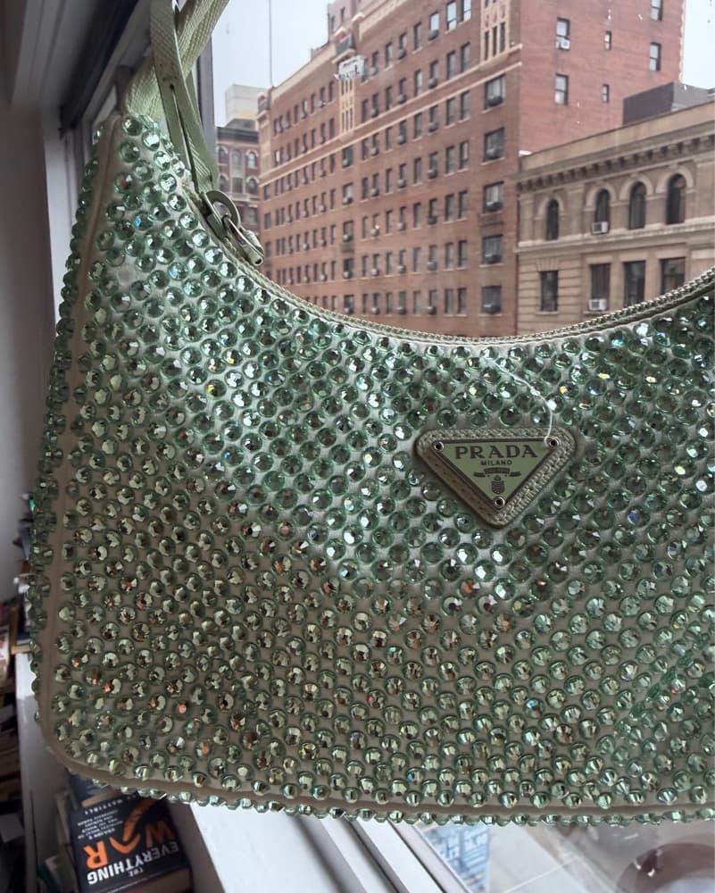 Prada Re Edition 2000s sequined Silk Bag - Image 4