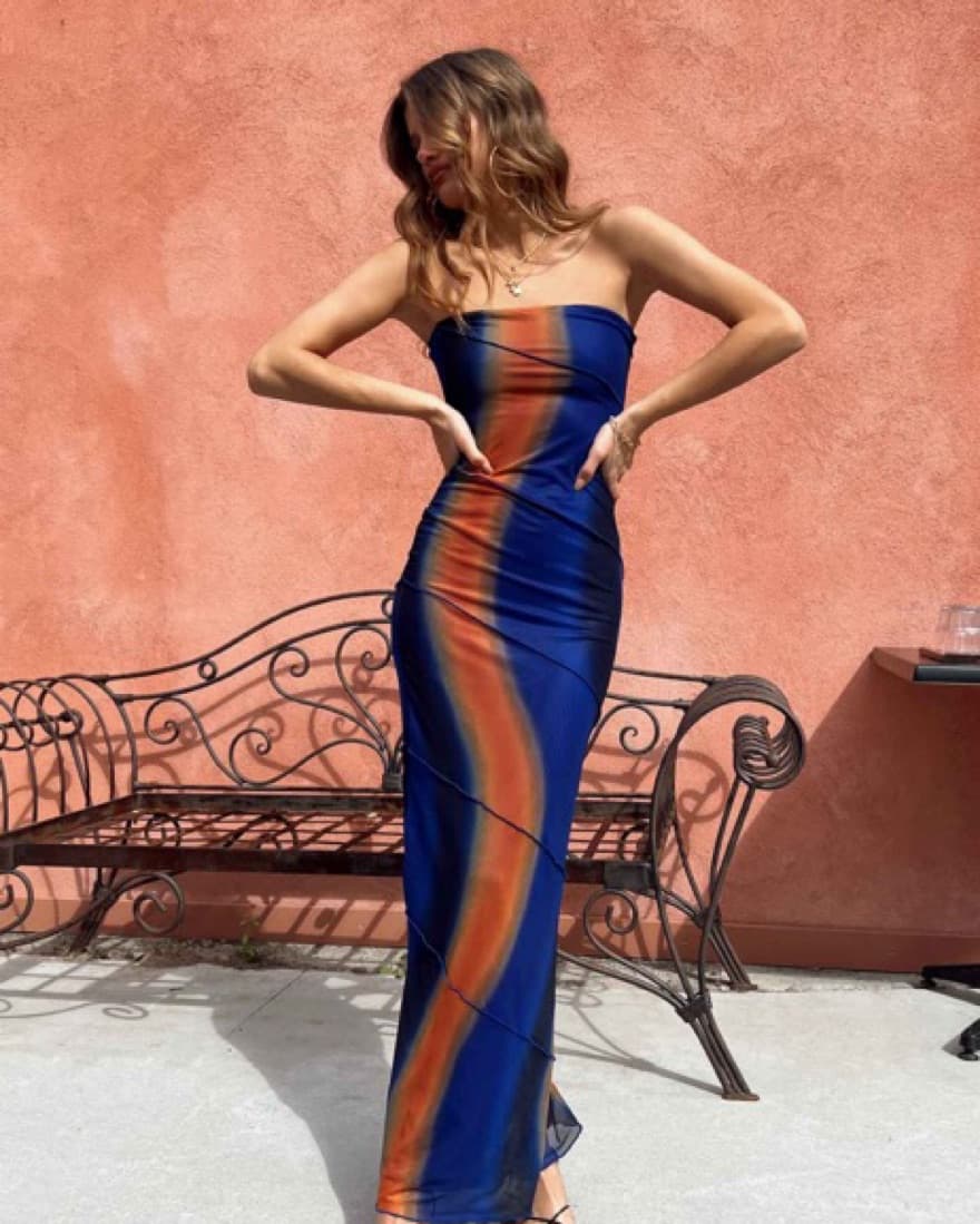 Multi color maxi dress - Image 1