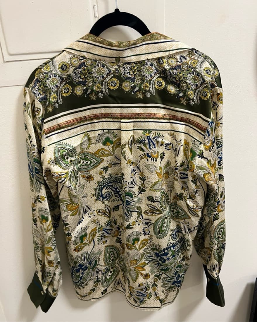 Zara Satin Multicolor Top - Image 3