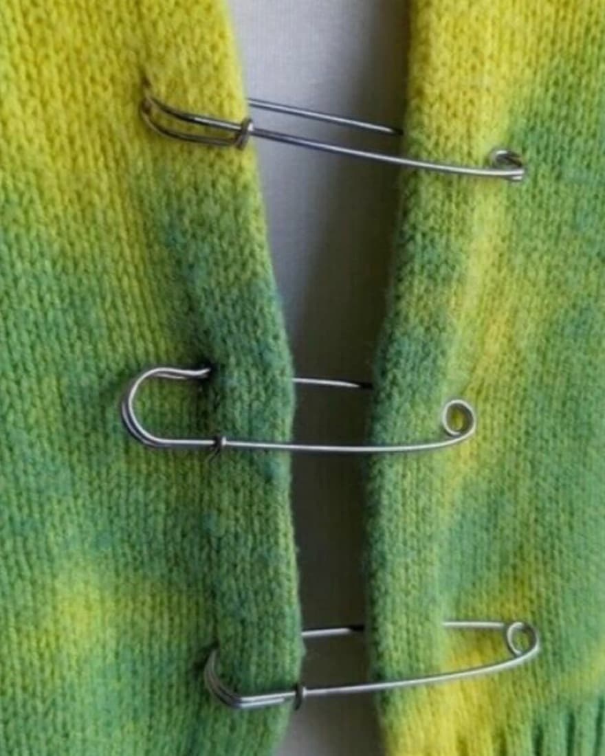 Danielle Guizio Tie Dye Knit Pin Sweater - Image 2