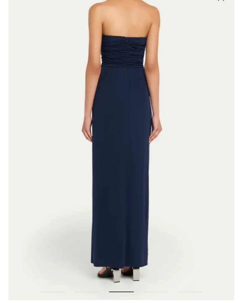 Navy Simkhai Strapleaa Dress - Image 4
