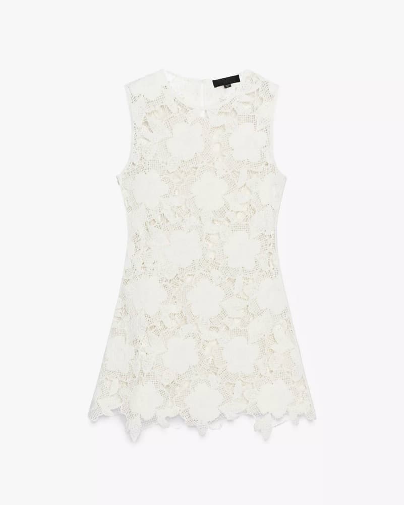 White Crochet Coverup - Image 1