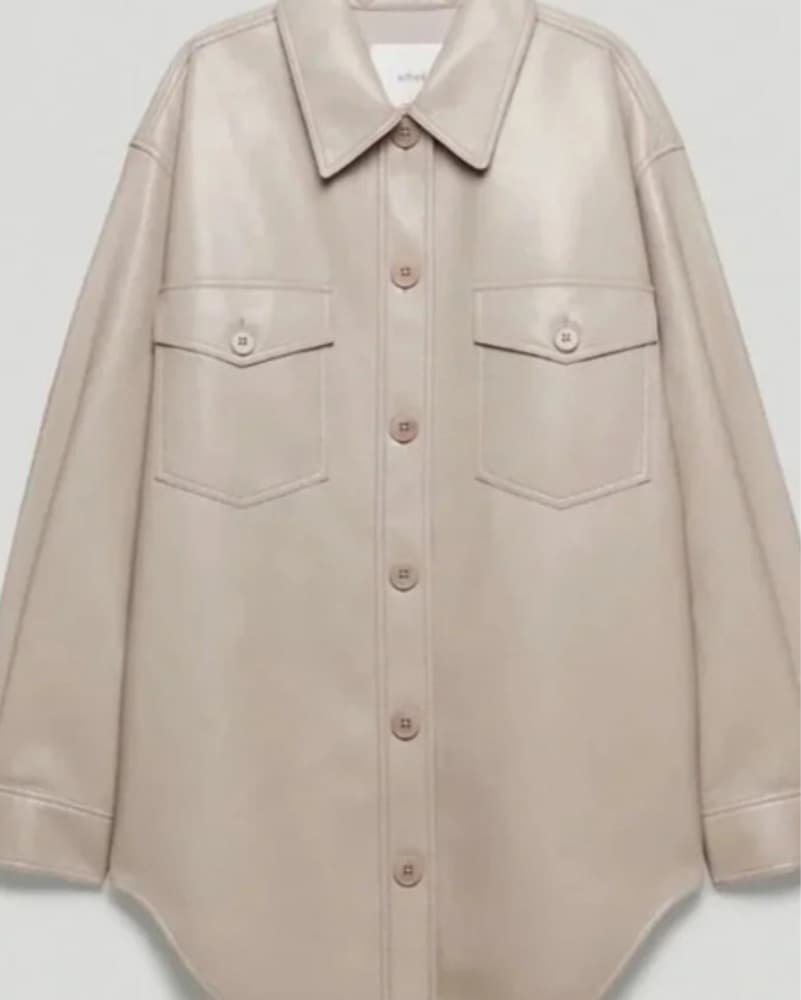 Aritiza Faux Leather Matte Ivory  - Image 3