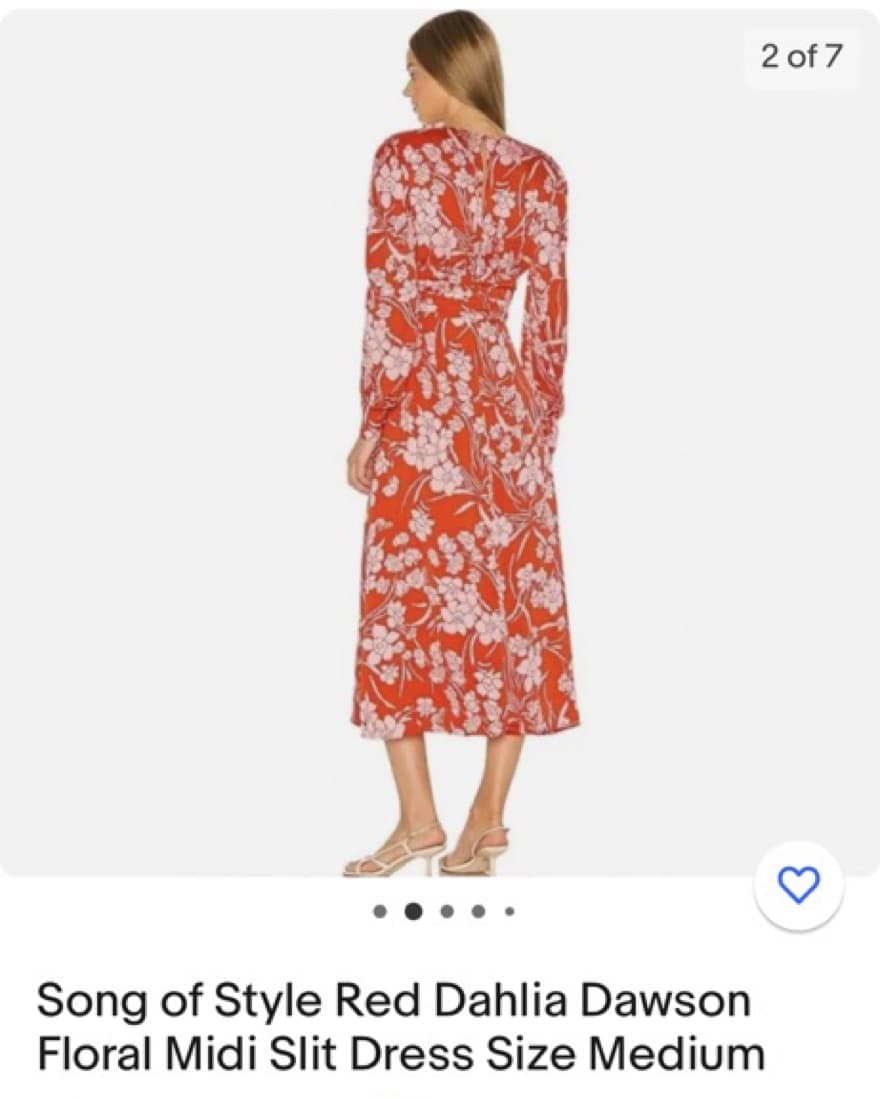 Song of Style Red and Pink Midi - Image 3