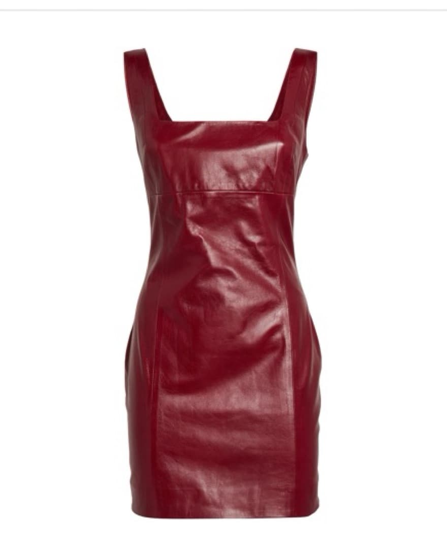 Zeynep Arcay Brown Leather Mini Dress - Image 1