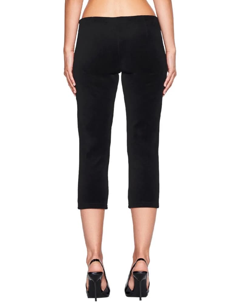 Velvet Black Cropped Pants - Image 2